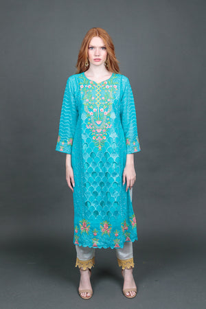 Buy Beige & Brown Kurta Suit Sets for Women by Jaipur Kurti Online |  Ajio.com