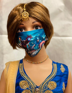 Children's Avengers Digital Printed Unisex Cloth Face Masks