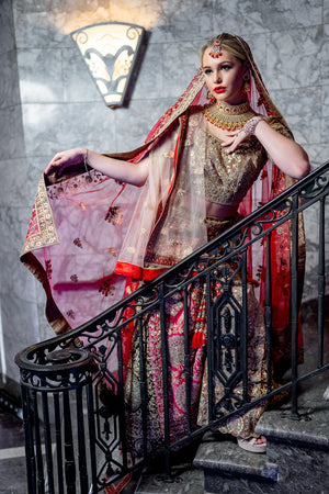 Bridal Lehengas : Heavy embroidered maroon wedding bridal ...
