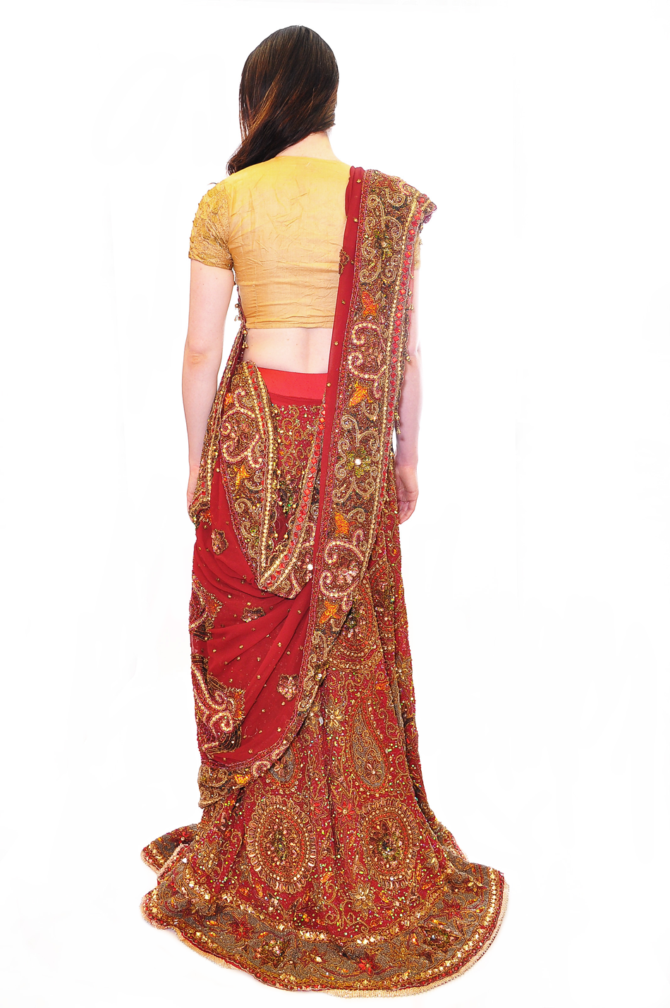 Heritage Styles Maroon Pure Zari Work Bridal Lehenga