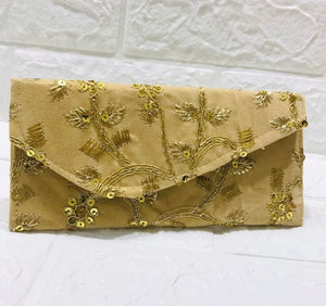Gold Embroidered Wallet