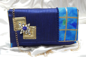 Royal Blue Sling Clutch Bag