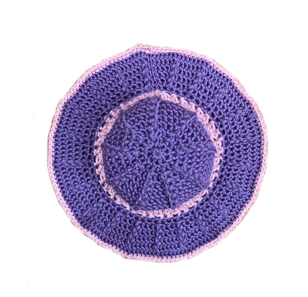 Purple Crochet Handmade Sun Hat