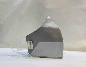 Unisex Designer Silk Grey & Silver Cloth Face Masks