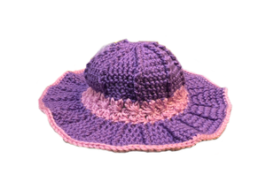 Purple Crochet Handmade Sun Hat