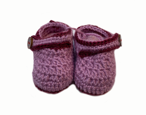 Pink Crochet Baby Booties