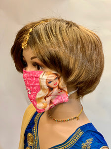 Kids Barbie Digital Printed Cloth Face Masks