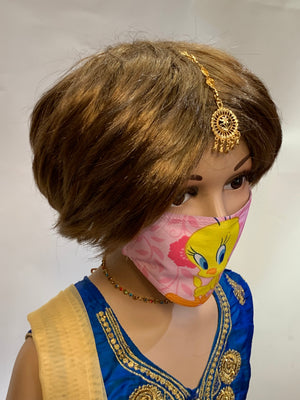 Kids Unisex Tweety Bird Digital Printed Cloth Face Masks