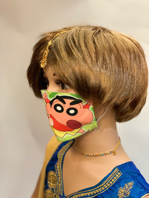 Children's Unisex Digital Printed Cartoon Characters Cloth Face Masks