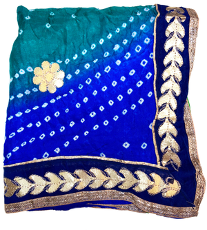 Bandhej/Bandhani Silk Tie Dye Scarf
