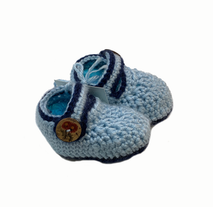 Crochet Blue Whale Baby Booties
