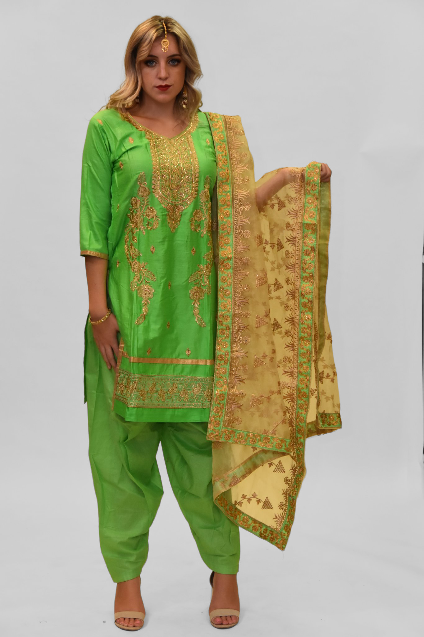 Buy Light Green Salwar Kameez Online at Best Price on Indian Cloth Store.