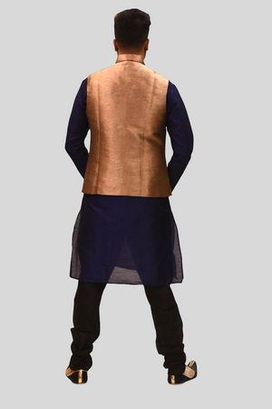 Silk Iridescent Tortilla Brown Modi Vest