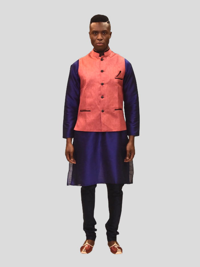 Silk Congo Pink Modi Vest
